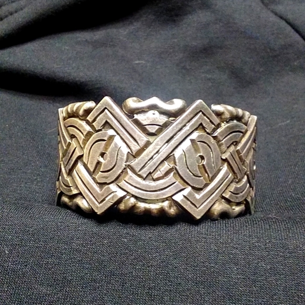 Vintage Signed William Spratling Modernist Cuff Bracelet Sterling
